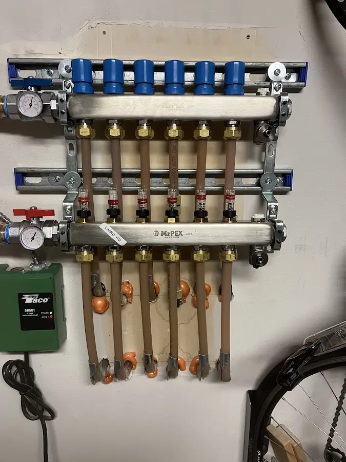 Plumber performing Gas Leak Detection at a residential property in Oakdale